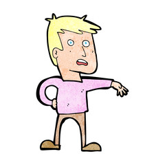 Fototapeta premium cartoon man making camp gesture