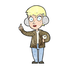 cartoon air force woman