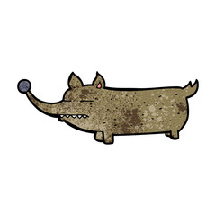cartoon funny little dog