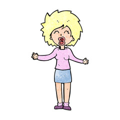 cartoon loud woman