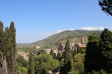 Fototapeta na wymiar Tivoli,Italy,Lazio,View of Tivoli with Villa d'Este,summer.