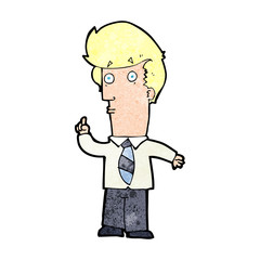 cartoon man with question
