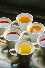 Obraz na płótnie Canvas colorful tea