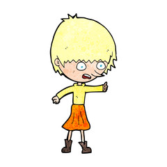 cartoon woman stressing out