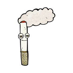 cartoon happy cigarette