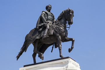 Fototapeta na wymiar Count Gyula Andrassy Statue in Budapest