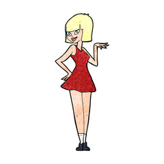 cartoon pretty woman