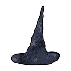 cartoon spooky witch hat