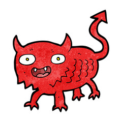 cartoon little demon
