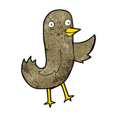 funny cartoon bird