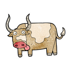 cartoon bull