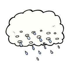 cartoon rain cloud