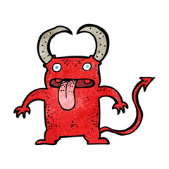 cartoon little devil
