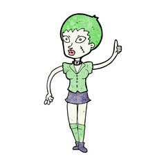 cartoon halloween girl