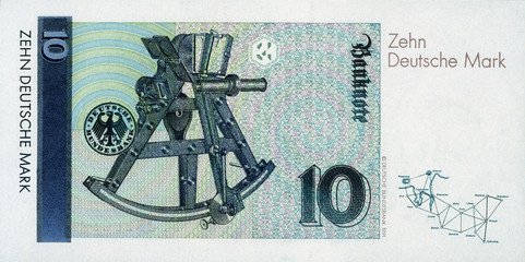 Historische Banknote, 1. Oktober 1993, 10 Mark, Zehn Deutsche Mark, Deutschland