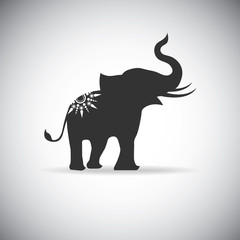 silhouette elephants