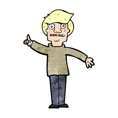 cartoon man asking question