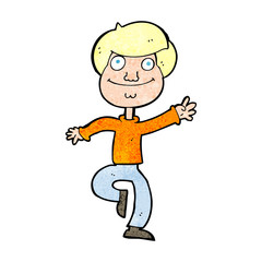 cartoon dancing man
