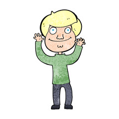 Fototapeta premium cartoon happy boy