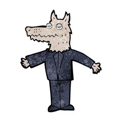 cartoon wolf