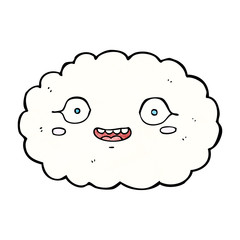 happy cartoon cloud