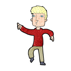 cartoon dancing man
