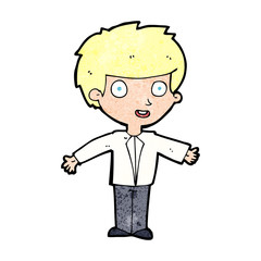 cartoon happy boy
