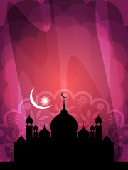 Religious Islamic card design.