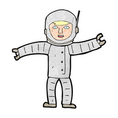 cartoon space man