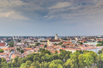 Fototapeta premium Vilnius old town cityscape, Lithuania