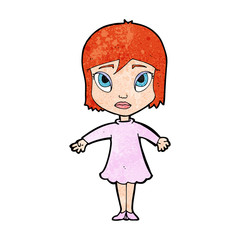 cartoon girl in dress