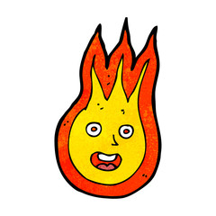 cartoon friendly fireball
