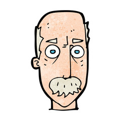 cartoon man with mustache