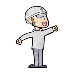 cartoon security guy