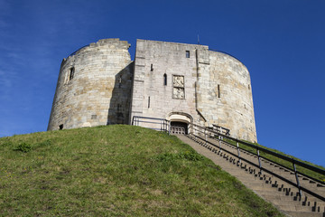 Fototapeta na wymiar Clifford's Tower in York, England.