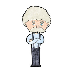 Obraz premium cartoon old man