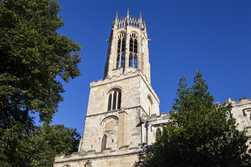 Fototapeta na wymiar Church of All Saints Pavement in York, England.