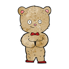 Obraz na płótnie Canvas cartoon teddy bear