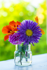 Autumn flowers bouquet
