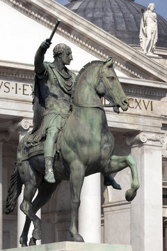 Statue of Charles III of Bourbon in Naples, Italy