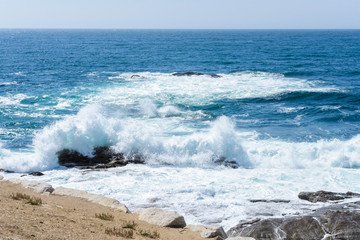 view of the surf on the ocean