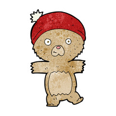 cartoon funny teddy bear