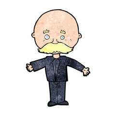 cartoon man with mustache