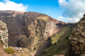 Vesuvius volcano crater