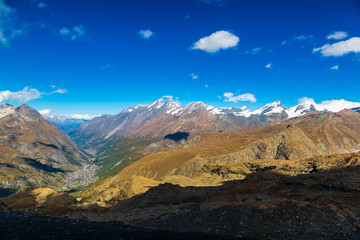 Fototapeta na wymiar Alps mountain landscape in Swiss