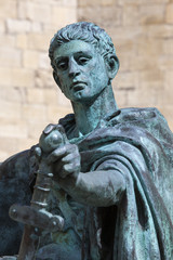 Obraz premium Constantine Statue in York, England.