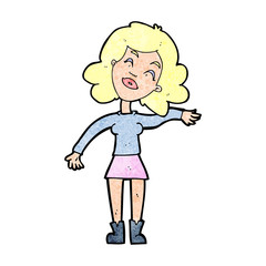 cartoon woman only joking
