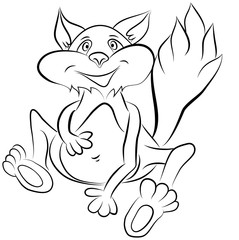 not painted contented cat