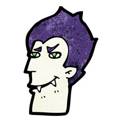 cartoon vampire face