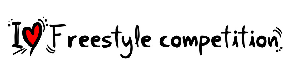 Fototapeta premium Freestyle competition love